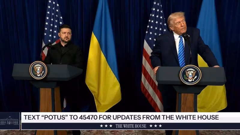 Trump says, ‘Russia wanted Ukraine to succeed' in front of Zelenskyy — watch his reaction