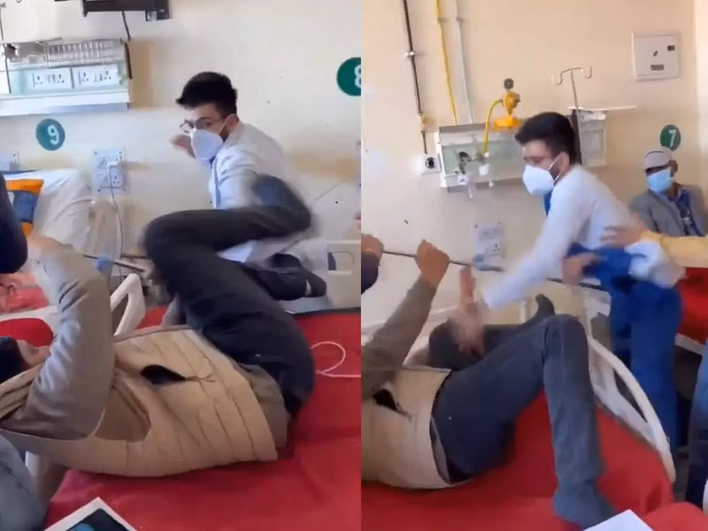 All is well: Sacked Himachal doctor, patient 'patch up' with a hug; assault row ends