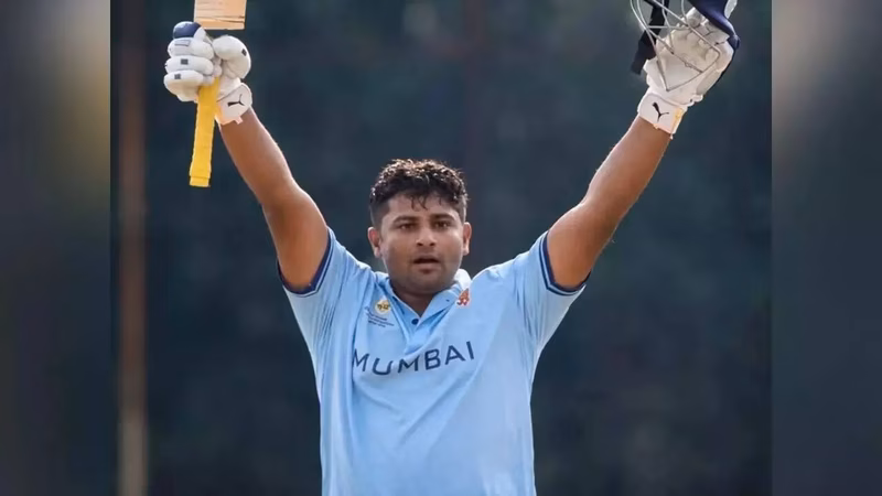 VHT: Sarfaraz Khan slams 75-ball 157; Mumbai post 444, beat Goa by 87 runs