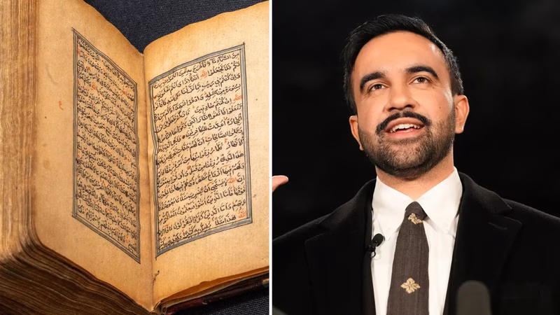 Historic! Mamdani takes oath on Quran as NYC's 1st Indian-African-Muslim immigrant mayor