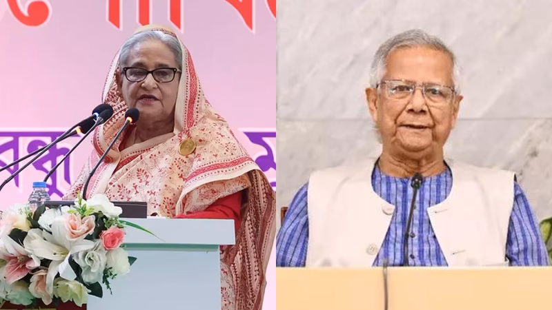 'Pushed Bangladesh towards darkness': Sheikh Hasina takes aim at Muhammad Yunus