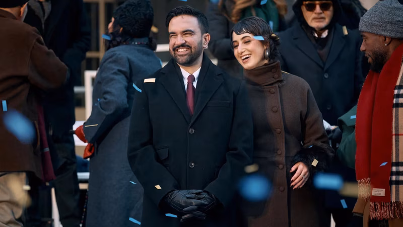 From controversial Nazi wave gesture to Punjabi groove: Viral moments from Mamdani’s oath ceremony