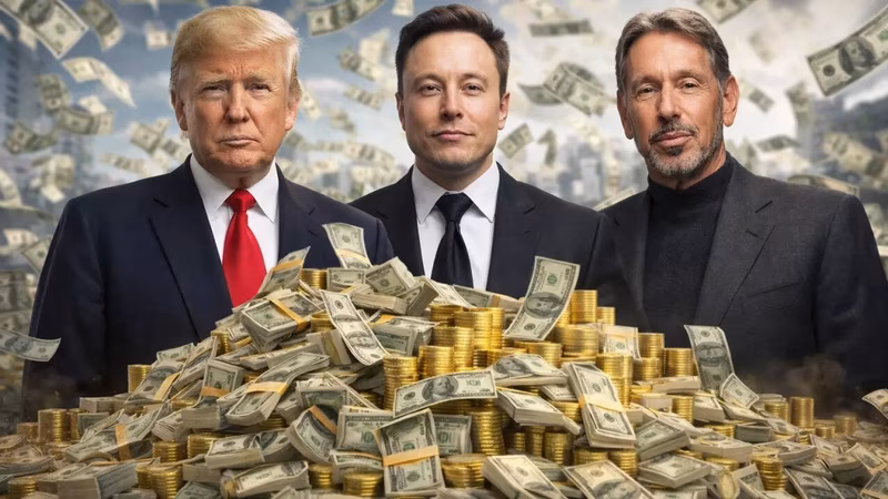 Ellison, Musk, Trump & more: World’s richest 500 added $2.2tn to their wealth in 2025