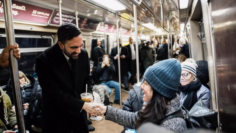 Watch: Zohran Mamdani takes subway to work on Day 1; interacts with commuters