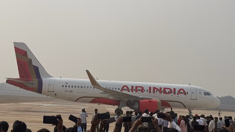 Watch: 1st commercial validation flight lands at Bhogapuram airport; opening June 26 in Andhra