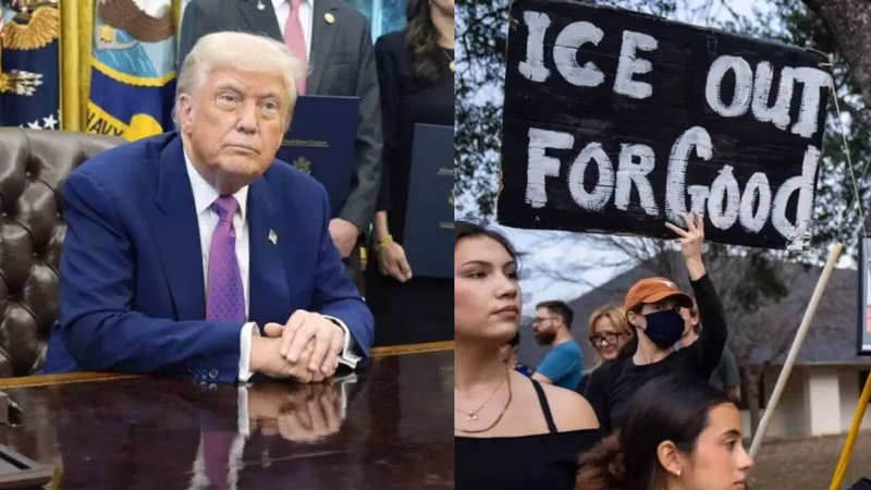 ‘She behaved horribly, ran over him’: Trump defends ICE agent who shot Minneapolis woman dead