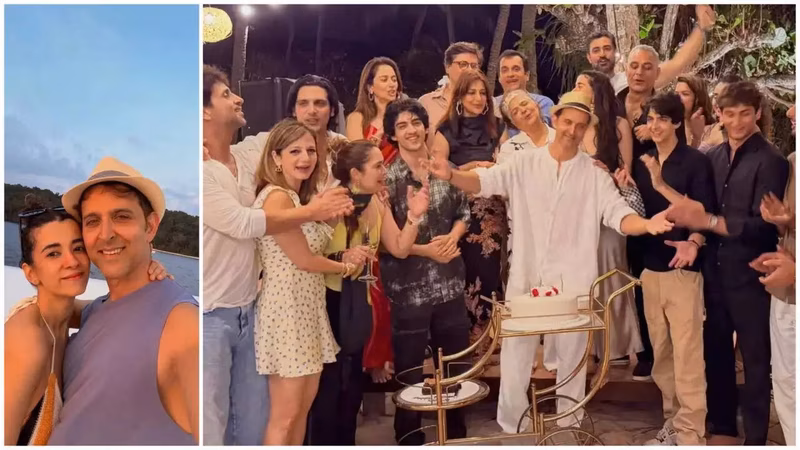 Inside Hrithik’s yacht birthday with Saba, Sussanne, sons