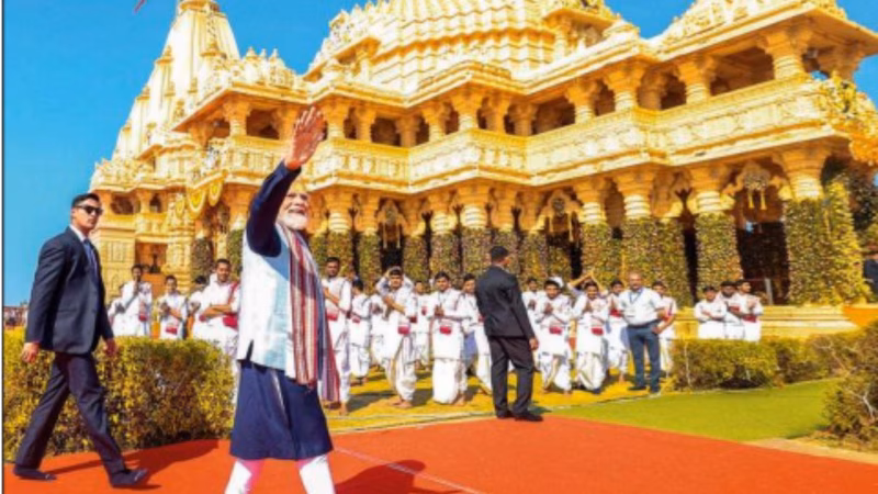 Appeasers, dividers still active: PM Modi at Somnath