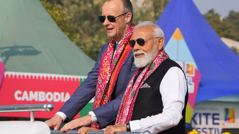 Watch: PM Modi kicks off International Kite Festival; shares kite-flying moment with German Chancellor