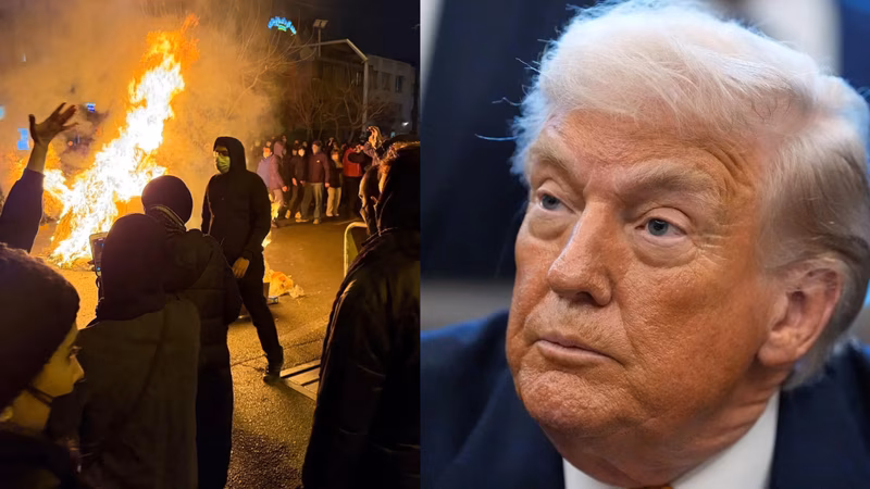 Iran unrest: White House says 800 executions 'halted' after Trump's warning